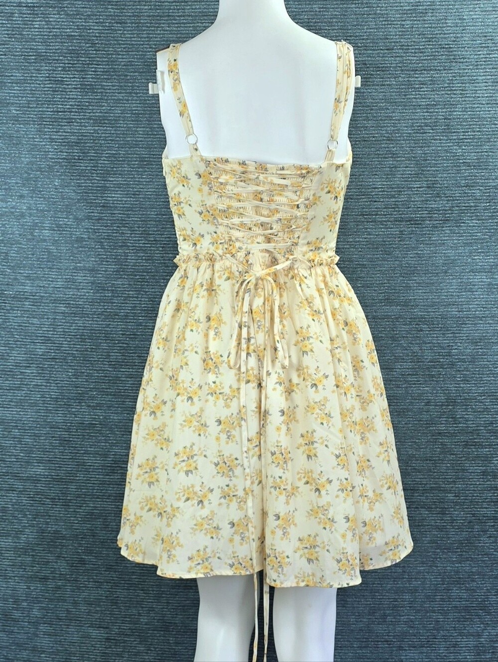 Scarlet Darkness Floral Corset Milkmaid Dress - Picture 4 of 10